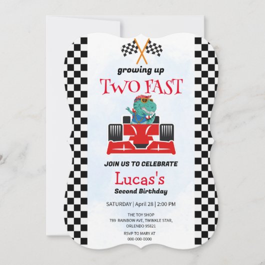 2高速恐竜レースカー2nd誕生日パーティー (正面)