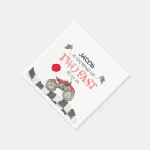 2高速誕生日ダートバイクテーマ スタンダードカクテルナプキン (角)