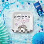 2高速誕生日ダートバイクテーマ ペーパープレート (パーティー)