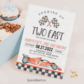 2高速誕生日招待状レースカー2nd誕生日 招待状