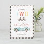 2高速誕生日招待状 |レーシング招待状 招待状 (スタンド正面)