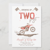 2高速誕生日招待状 | 2つの高速パーティー 招待状 (正面)