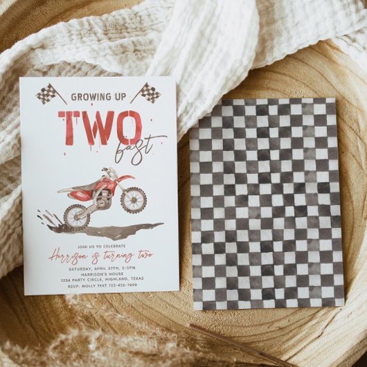 2高速誕生日招待状 | 2つの高速パーティー 招待状