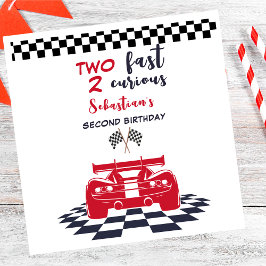 2高速2好奇心の第2子供の誕生日 スタンダードランチョンナプキン