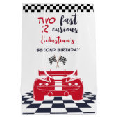 2高速2好奇心の第2子供の誕生日 ミディアムペーパーバッグ (裏面)