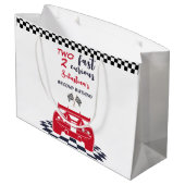 2高速2好奇心の第2子供の誕生日 ラージペーパーバッグ (裏面アングル)