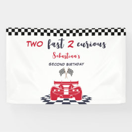 2高速2好奇心の第2子供の誕生日 横断幕