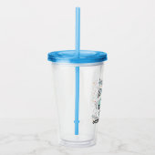 2高速2好奇心ブルースポーツカー第2誕生日 アクリルタンブラー (右)