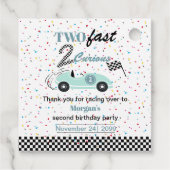 2高速2好奇心ブルースポーツカー第2誕生日 フェイバータグ (裏面)