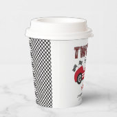 2高速2好奇心レッドレースカー誕生日 紙コップ (右)