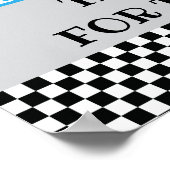 2高速2好奇心レーサー誕生日標識 ポスター (角)