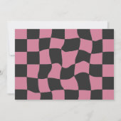 2高速2好奇心ヴィンテージカーガール誕生日写真 招待状 (裏面)