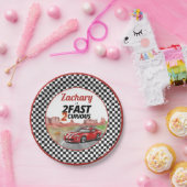 2高速2好奇心ヴィンテージ誕生日 ペーパープレート (パーティー)