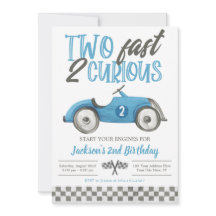 2高速2好奇心誕生日招待状、ボーイレース