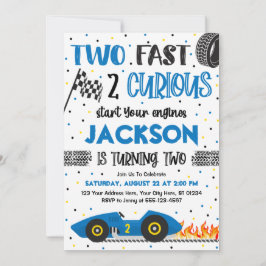 2高速2好奇心誕生日招待状、ボーイレース 招待状