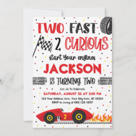 2高速2好奇心誕生日招待状、ボーイレース 招待状