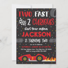 2高速2好奇心誕生日招待状、ボーイレース 招待状