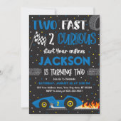2高速2好奇心誕生日招待状、ボーイレース 招待状 (正面)