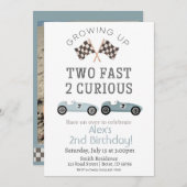 2高速2好奇心誕生日招待状 招待状 (正面/裏面)