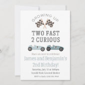 2高速2好奇心誕生日招待状 招待状 (正面)