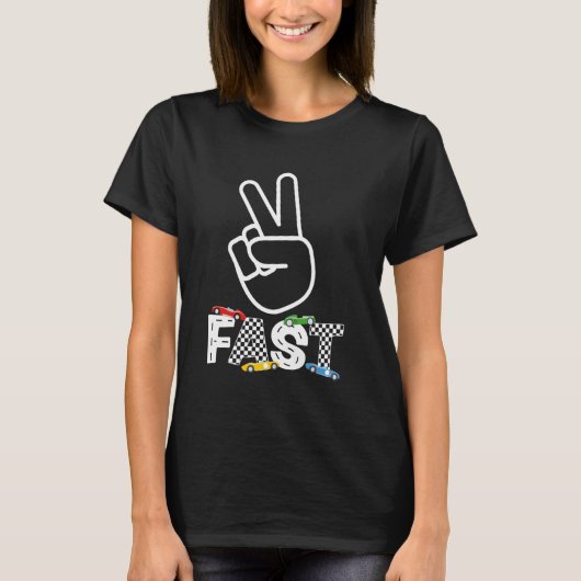 2高速2好奇心誕生日2歳リトおもしろいル Tシャツ (正面)