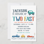 2高速2番目の誕生日招待状 招待状 (正面)