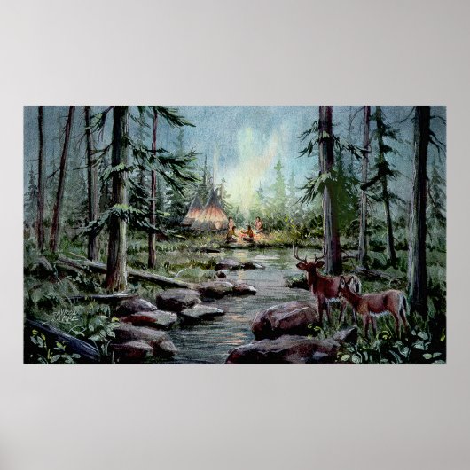 2鹿シャロンシャープ時計 ポスター (正面)