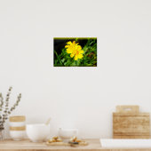 2黄色の花 ポスター (キッチン)