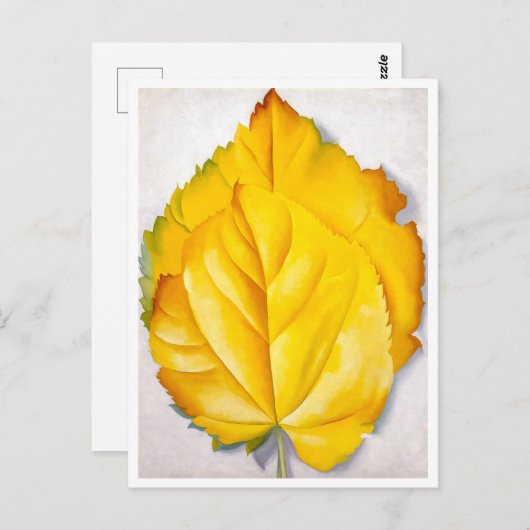 2黄離れ色 | ジョージアオキーフェ | ポストカード (正面/裏面)