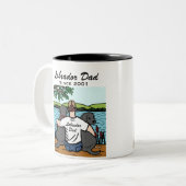 2黒いラブラドールおよびパパ ツートーンマグカップ (正面左)