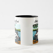 2黒いラブラドールおよびパパ ツートーンマグカップ (中央)