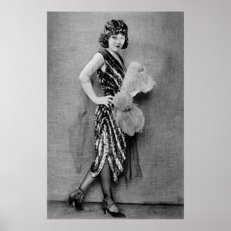 年代のフラッパーのファッション ポスター Zazzle Co Jp