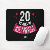 20おもしろい周年妻結婚ギフトTシャツ2 マウスパッド (マウス)