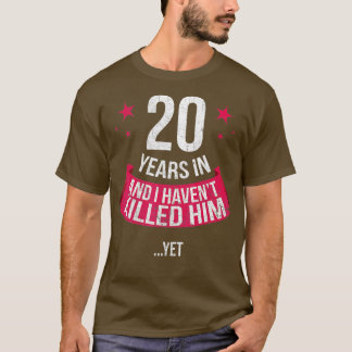 20おもしろい周年結婚妻ギフト20年 Tシャツ