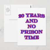 20と刑務所の時間なし ポストカード (正面/裏面)