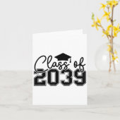 20のクラスは私の就学前20のおもしろい卒業と一緒に成長 カード (黄色い花)