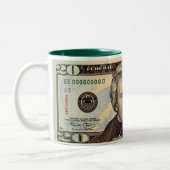 20のドル札 ツートーンマグカップ (左)