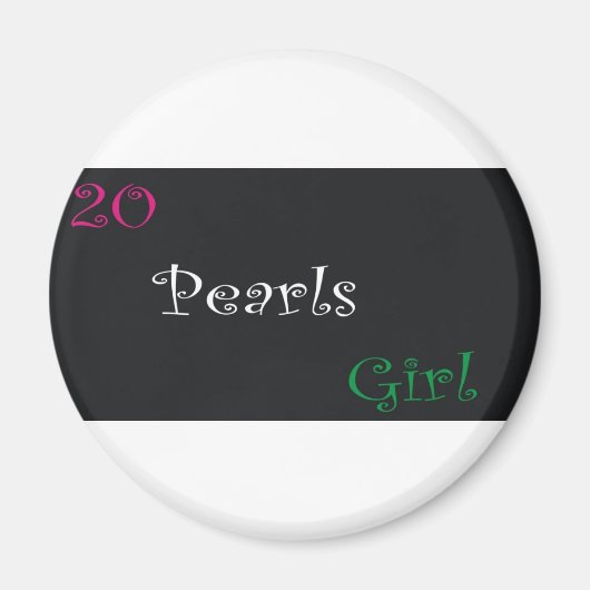 20の真珠 マグネット (正面)