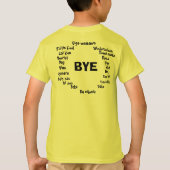 20の言語 Tシャツ (裏面)