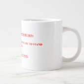 20のoz。 権力強奪者が付いているコーヒー・マグは用心します ジャンボコーヒーマグカップ (右)