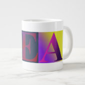 20のoz。 茶マグ ジャンボコーヒーマグカップ (正面右)