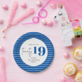 20はっきりした年のパーティー ペーパープレート (パーティー)
