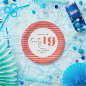 20はっきりした年パーティー ペーパープレート (パーティー)