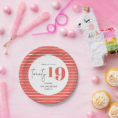 20はっきりした年パーティー ペーパープレート (パーティー)