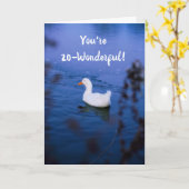 「20は素晴らしい」誕生日カード カード (黄色い花)