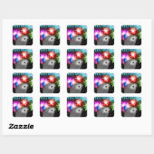 20アフリカグレイスティッカー スクエアシール (シート)