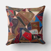 20インチヴィンテージパッチワーク熱狂するキルトパターエレガントン クッション (裏面)