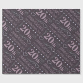 20エレガント周年記念ラ結婚ベンダー ラッピングペーパー (フラット)