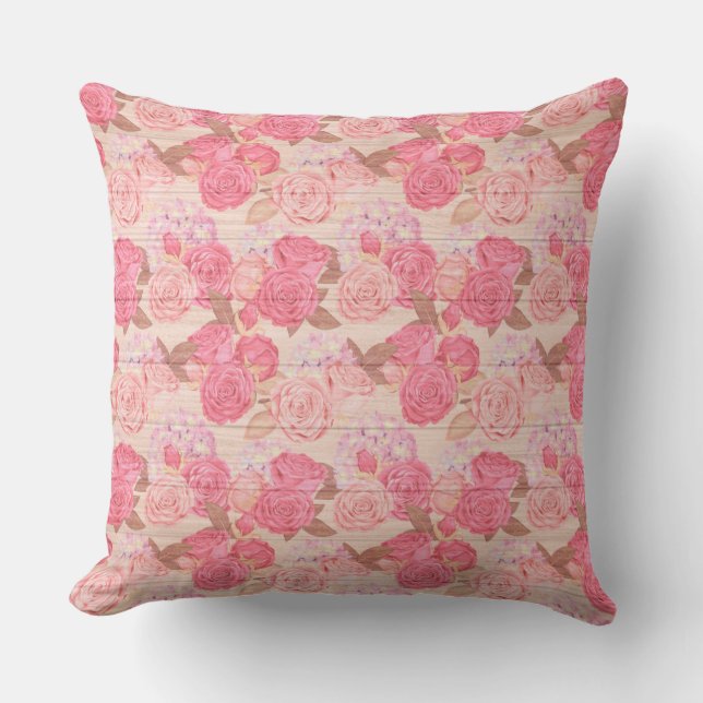 20エレガント"X20"フローラオン木材トレンディー人気がある アウトドアクッション (正面)