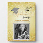 20エレガントXXクラス、写真、トップパー卒業 フォトプラーク (正面)